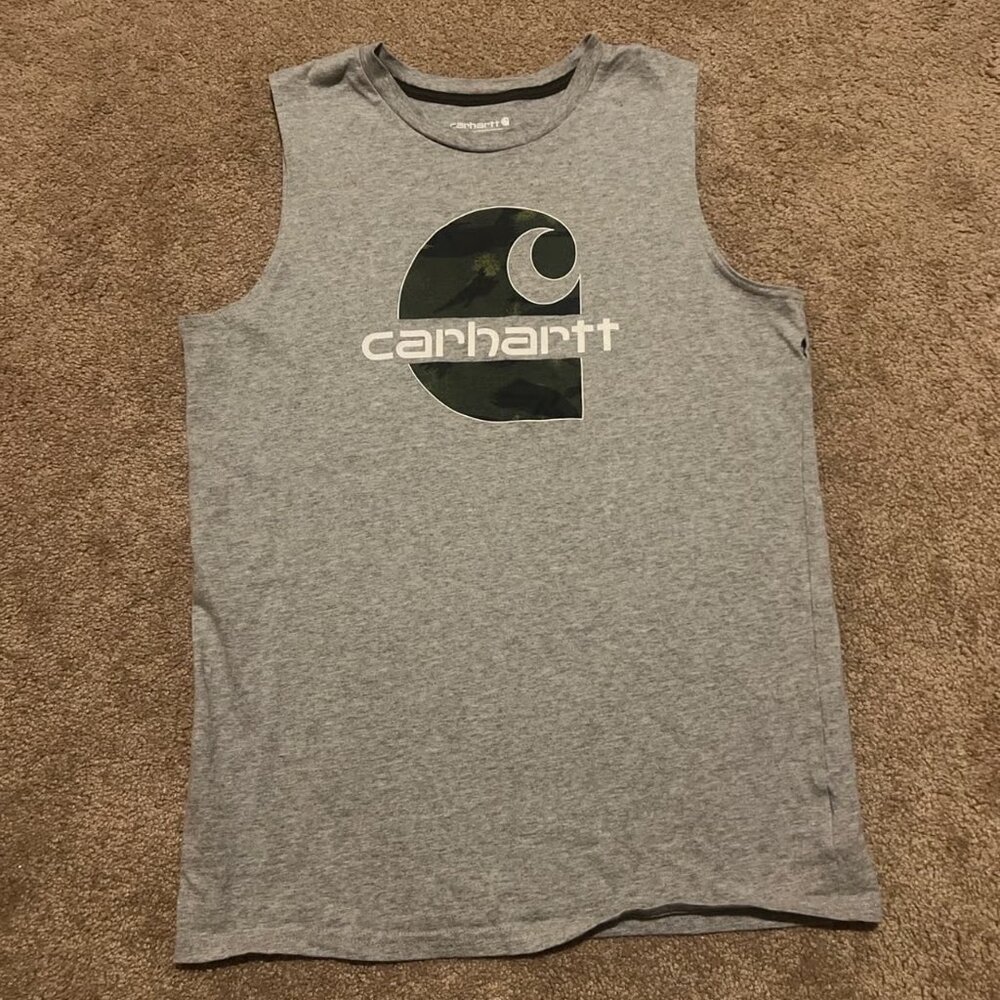 Carhartt Boys Camo Sleeveless Tank Top Size Large 14/16